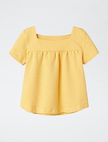 Camiseta de punto gofrado 'Guppy'