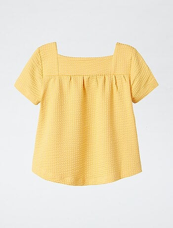 Camiseta de punto gofrado 'Guppy'