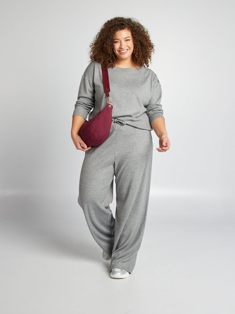 Camiseta de punto GRIS - Kiabi