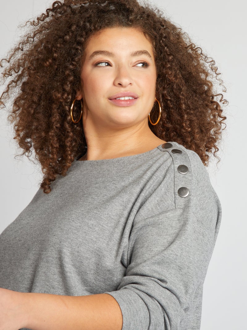 Camiseta de punto GRIS - Kiabi