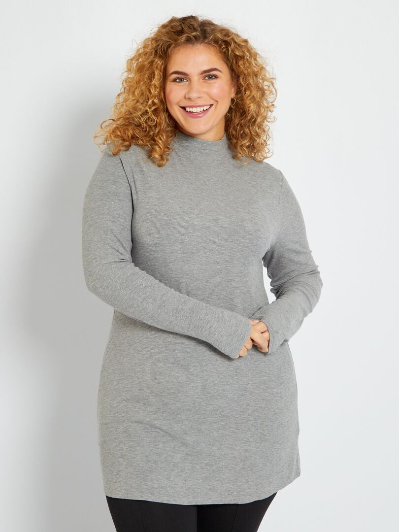 Camiseta de punto GRIS - Kiabi