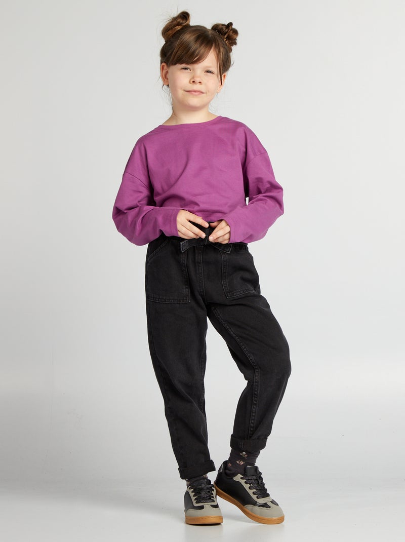 Camiseta de punto grueso - Tough Cotton¿ PURPURA - Kiabi