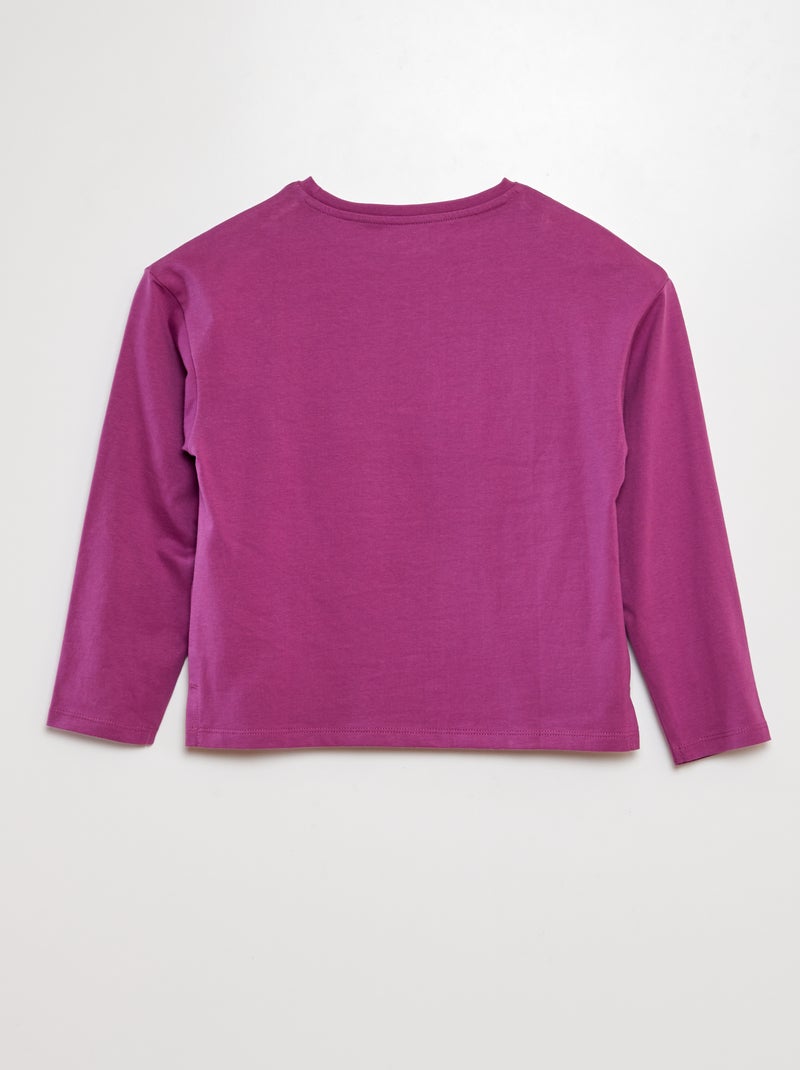 Camiseta de punto grueso - Tough Cotton¿ PURPURA - Kiabi