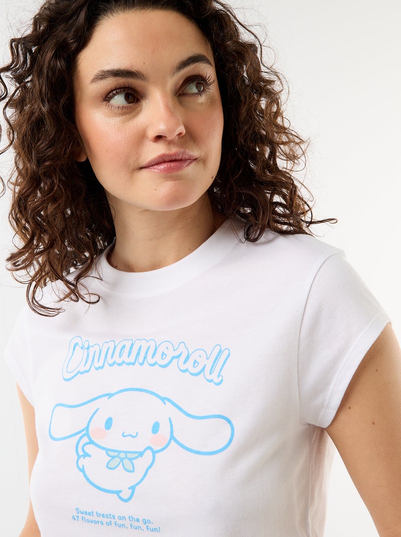 Camiseta de punto 'Hello Kitty' de manga corta Blanco - Kiabi