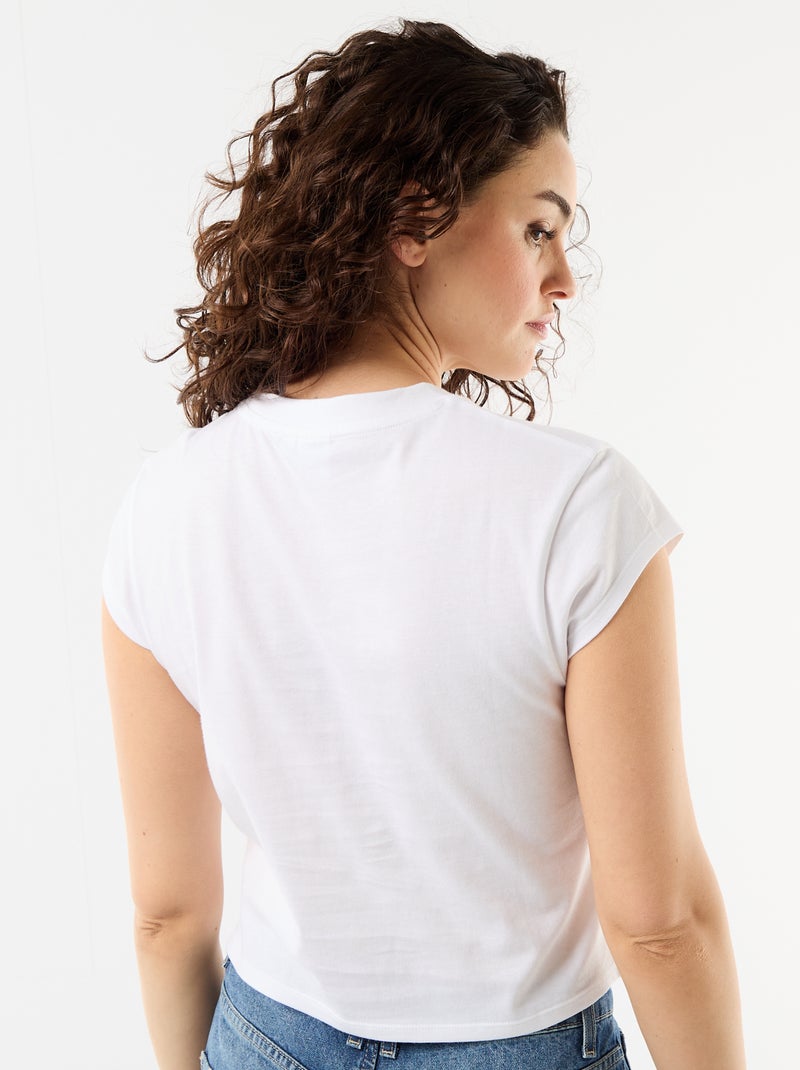 Camiseta de punto 'Hello Kitty' de manga corta Blanco - Kiabi