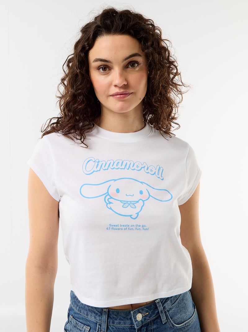 Camiseta de punto 'Hello Kitty' de manga corta Blanco - Kiabi