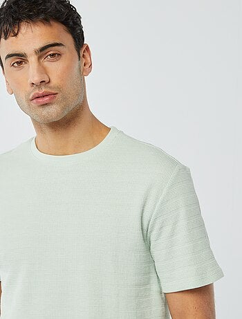 Camiseta de punto jacquard