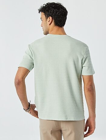 Camiseta de punto jacquard