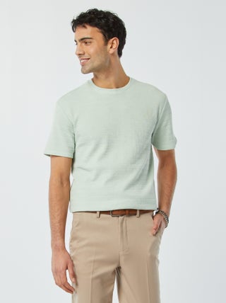 Camiseta de punto jacquard