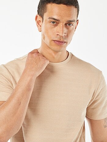 Camiseta de punto jacquard