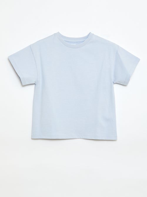 Camiseta de punto jersey de manga corta - Kiabi