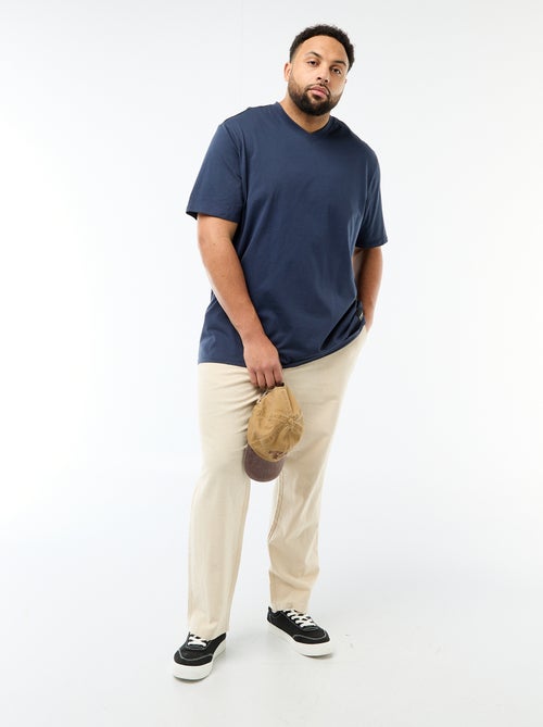 Camiseta de punto jersey de manga corta - Kiabi