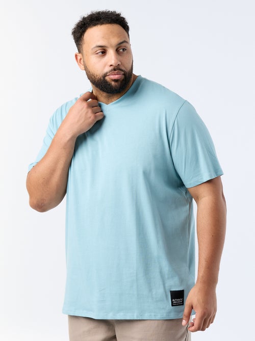 Camiseta de punto jersey de manga corta - Kiabi Camiseta de punto jersey de manga corta - Kiabi