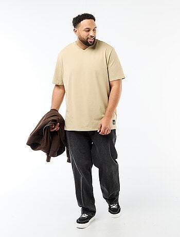 Camiseta de punto jersey de manga corta