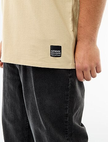 Camiseta de punto jersey de manga corta