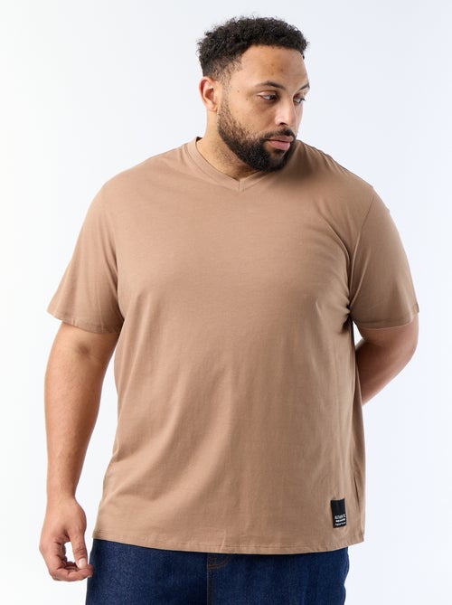 Camiseta de punto jersey de manga corta - Kiabi Camiseta de punto jersey de manga corta - Kiabi