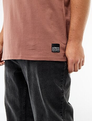 Camiseta de punto jersey de manga corta