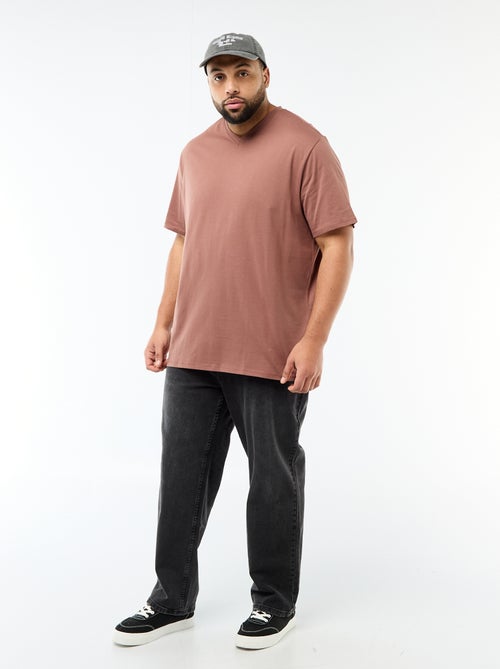 Camiseta de punto jersey de manga corta - Kiabi Camiseta de punto jersey de manga corta - Kiabi