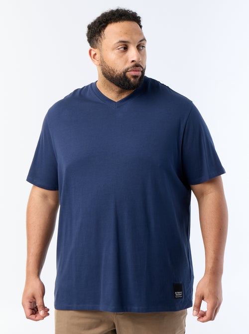 Camiseta de punto jersey de manga corta - Kiabi Camiseta de punto jersey de manga corta - Kiabi