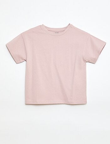 Camiseta de punto jersey de manga corta