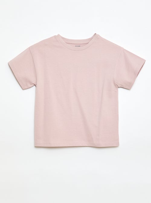 Camiseta de punto jersey de manga corta - Kiabi