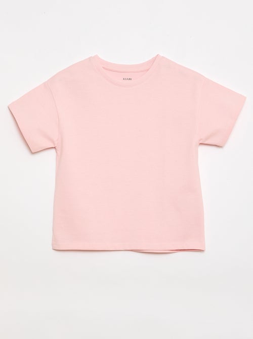 Camiseta de punto jersey de manga corta - Kiabi