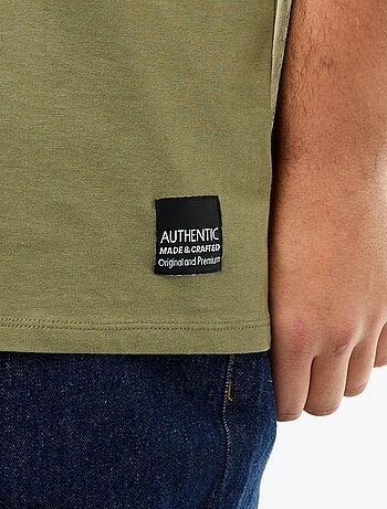 Camiseta de punto jersey de manga corta