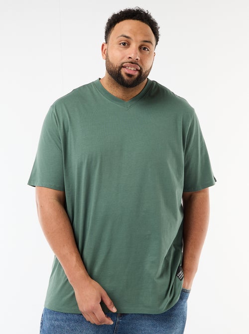 Camiseta de punto jersey de manga corta - Kiabi