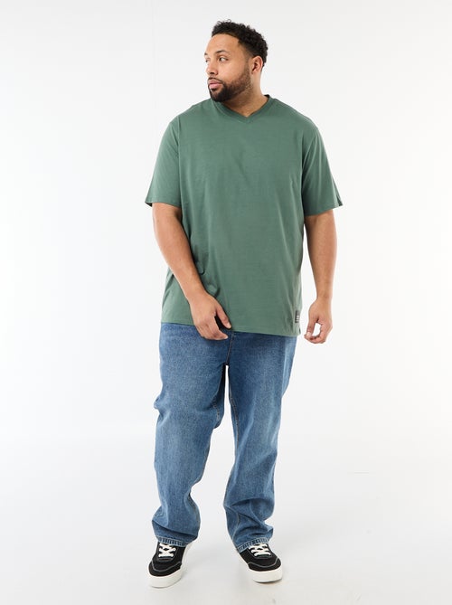 Camiseta de punto jersey de manga corta - Kiabi