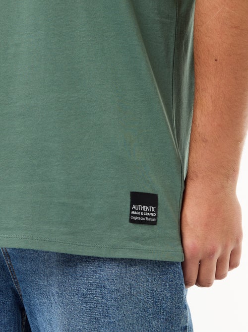 Camiseta de punto jersey de manga corta - Kiabi