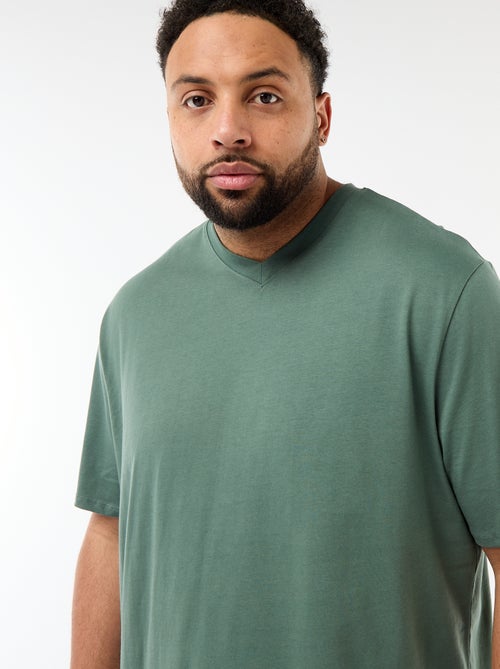 Camiseta de punto jersey de manga corta - Kiabi