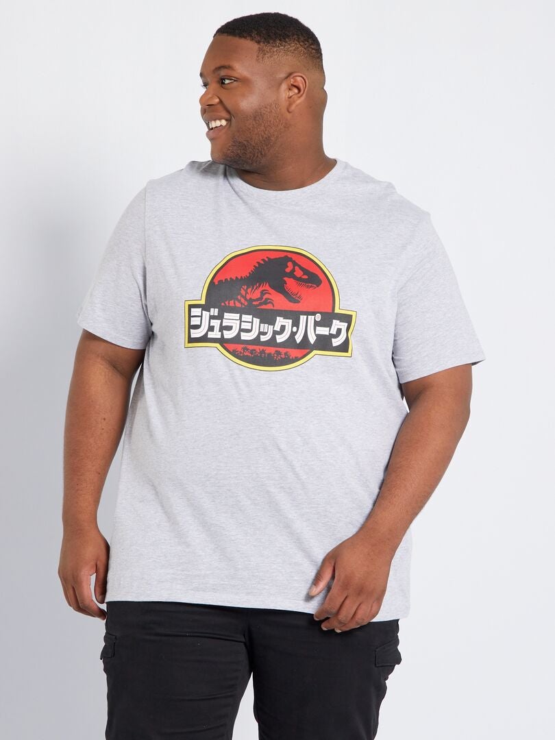 Camiseta de punto 'Jurassic Park' GRIS - Kiabi