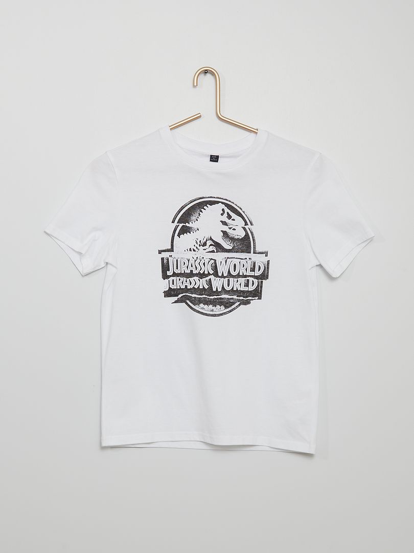 Camiseta de punto 'Jurassic World' BLANCO - Kiabi
