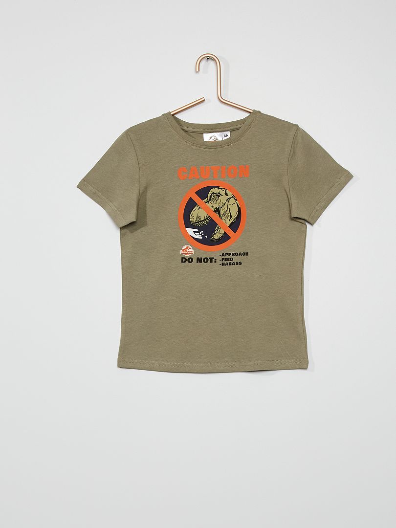 Camiseta de punto 'Jurassic World' KAKI - Kiabi