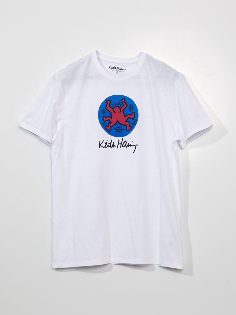 Camiseta de punto 'Keith Haring Foundation' blanco - Kiabi