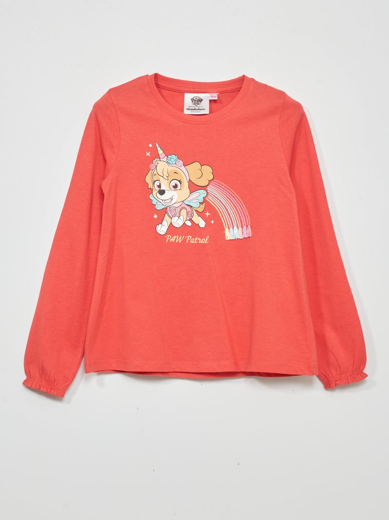 Camiseta de punto 'La Patrulla Canina' rojo frambuesa - Kiabi