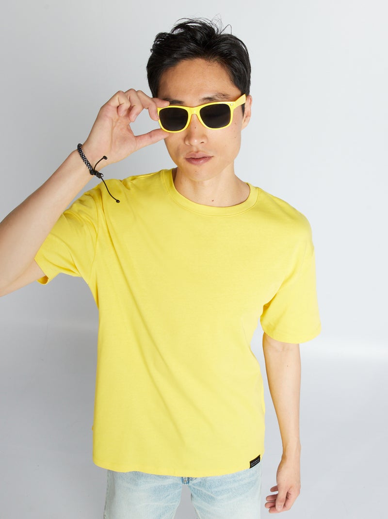 Camiseta de punto lisa AMARILLO - Kiabi