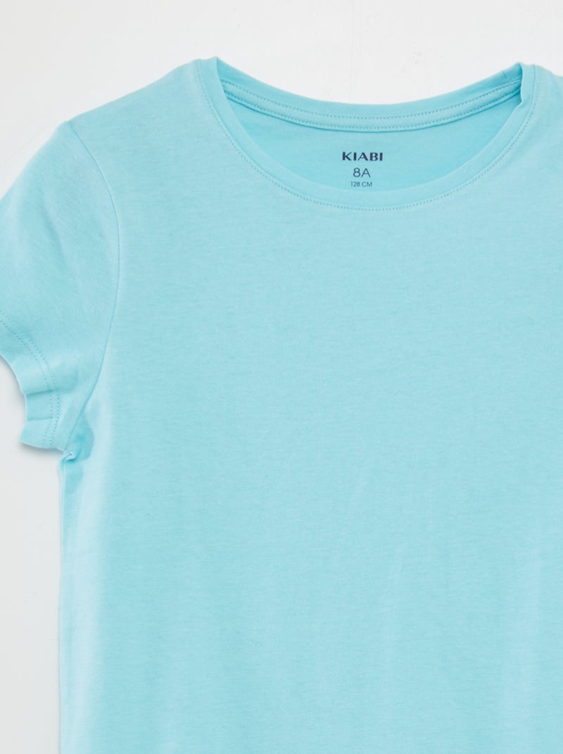 Camiseta de punto lisa AZUL - Kiabi