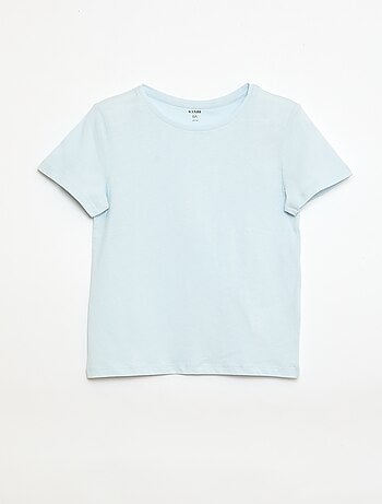 Camiseta de punto jersey lisa