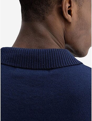 Camiseta de punto lisa con cuello polo giesto