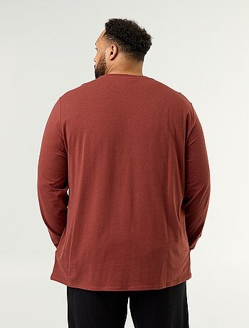 Camiseta de punto lisa de manga larga