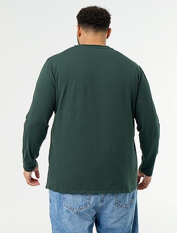 Camiseta de punto lisa de manga larga