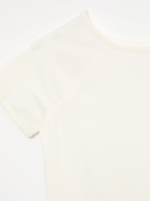 Camiseta de punto liso - Colección fácil de poner - Kiabi