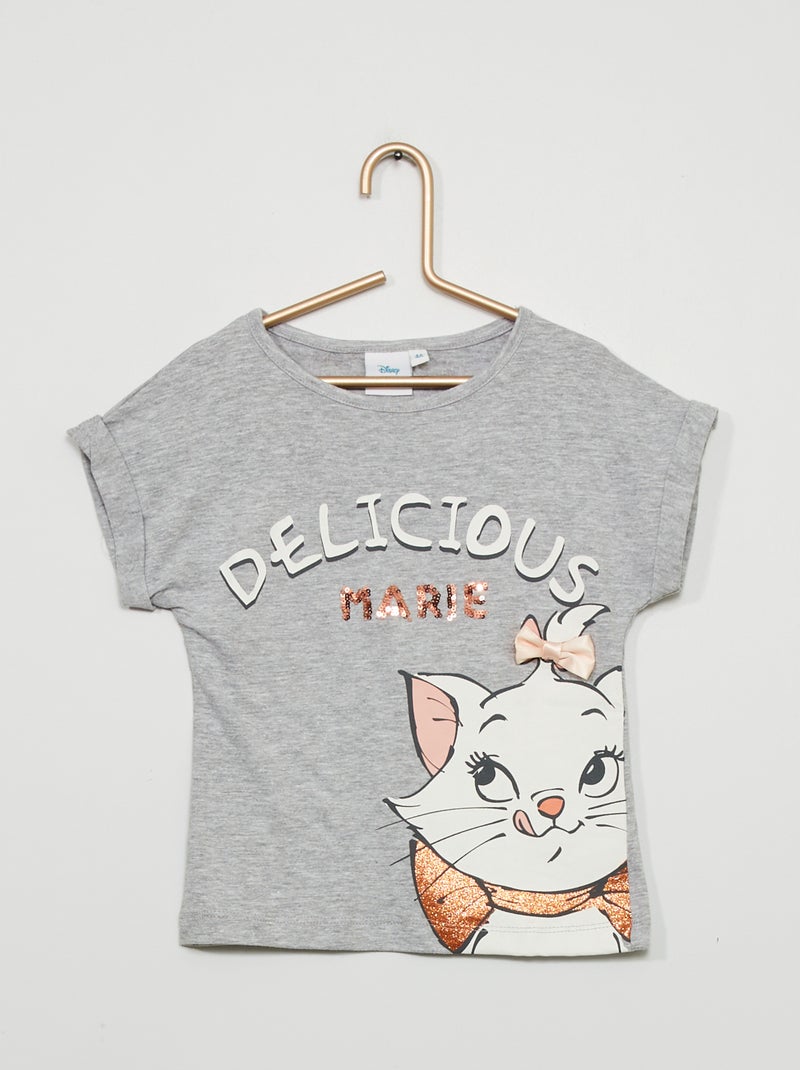 Camiseta de punto 'Los Aristogatos' gris - Kiabi