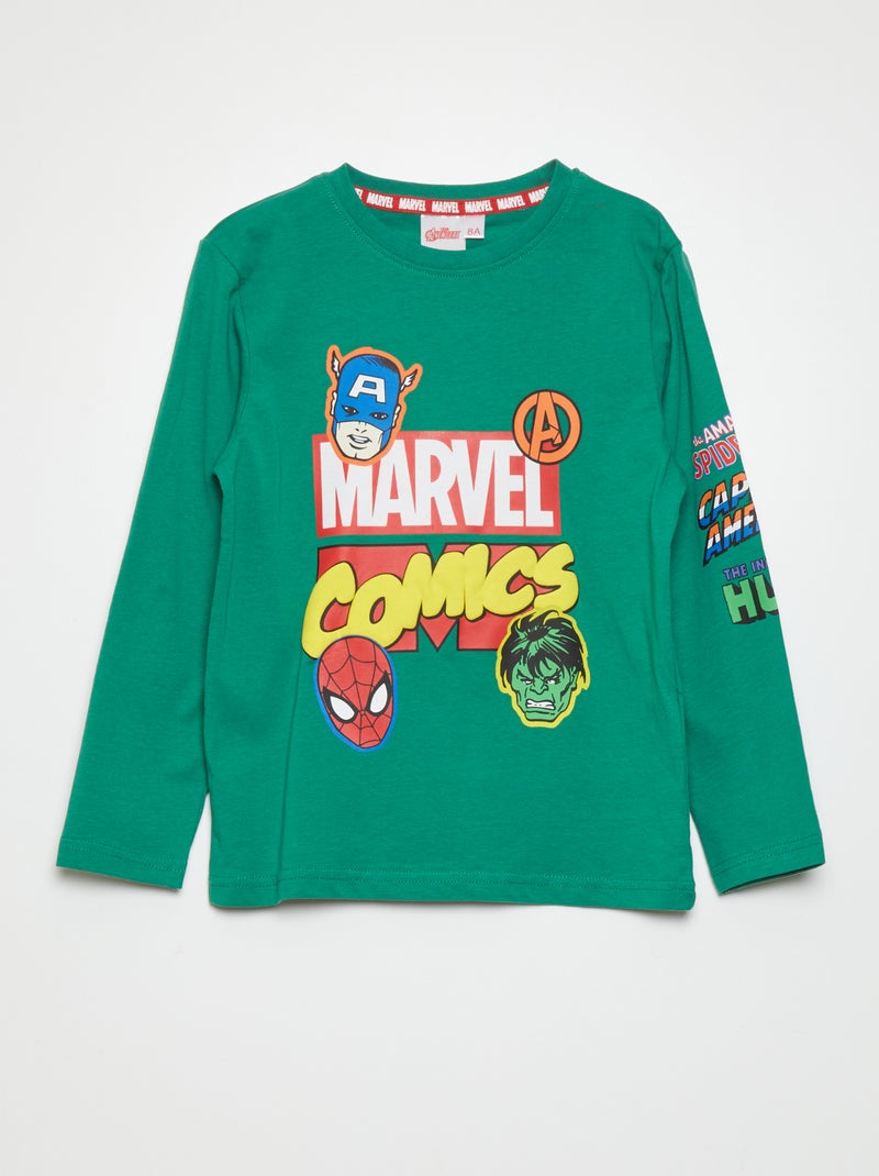 Camiseta de punto 'Los Vengadores' KAKI - Kiabi