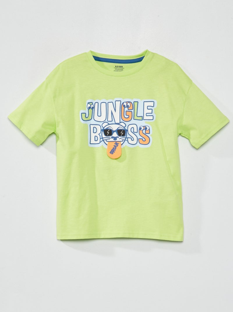 Camiseta de punto lúdica VERDE - Kiabi