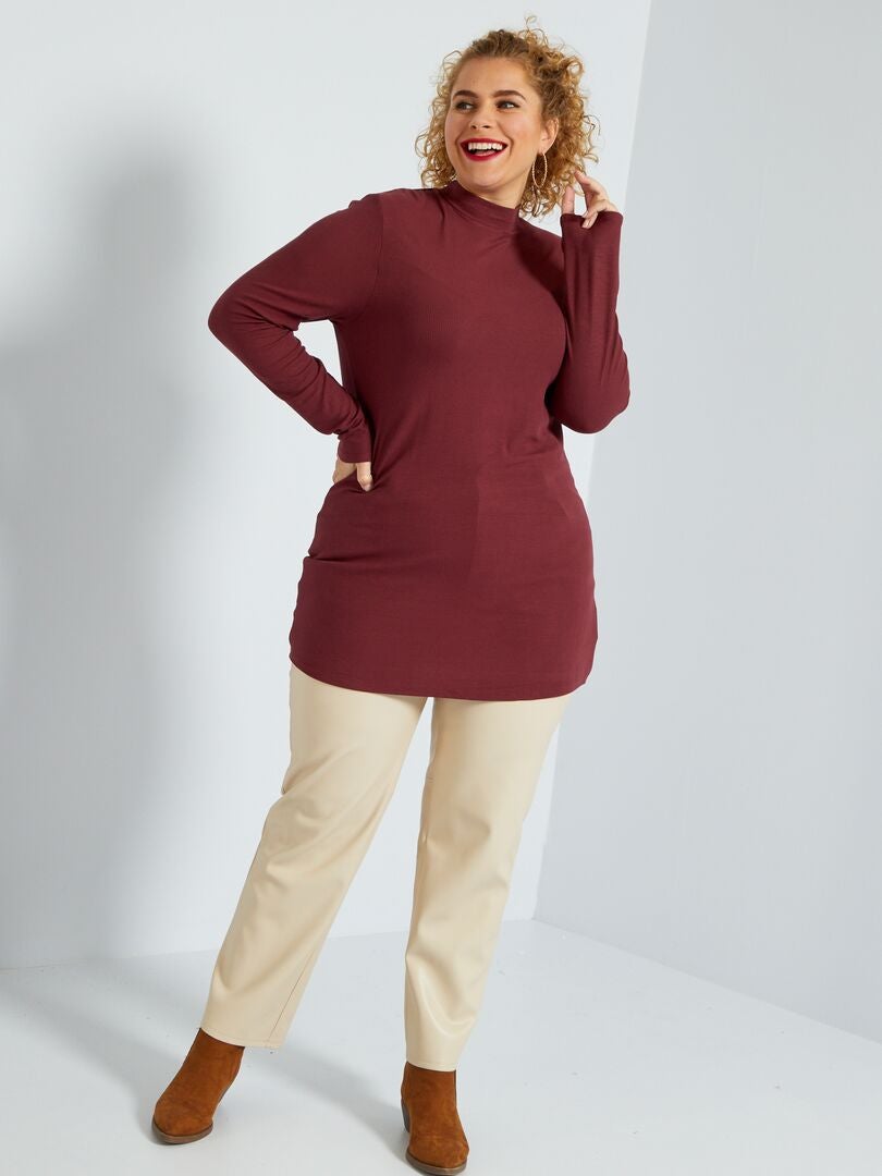 Camiseta de punto MARRON - Kiabi