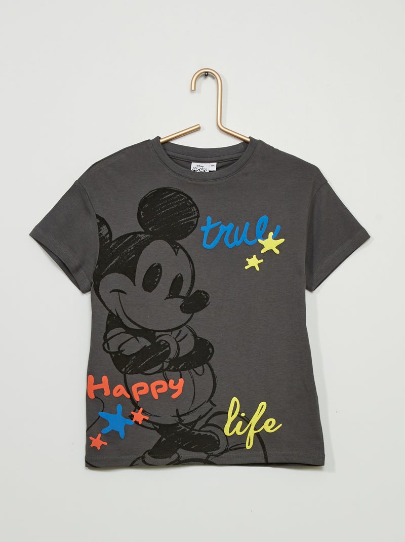 Camiseta de punto 'Mickey' GRIS - Kiabi
