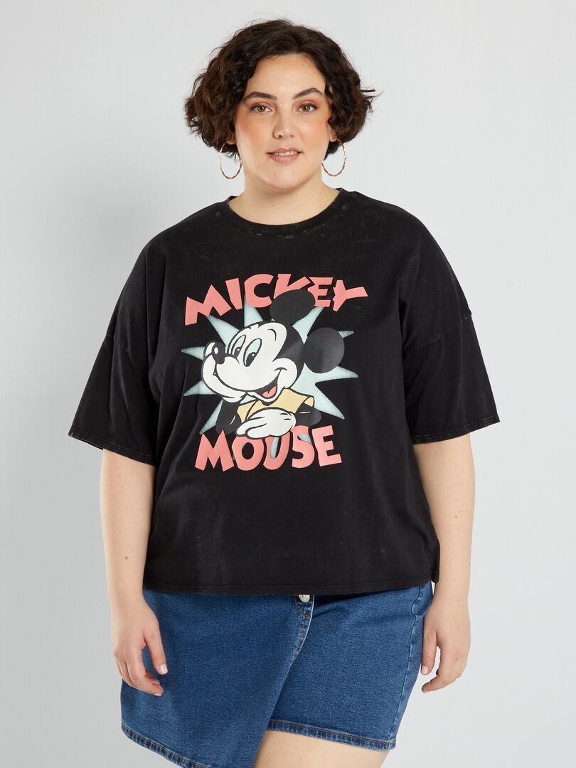 Camiseta de punto 'Mickey' NEGRO - Kiabi