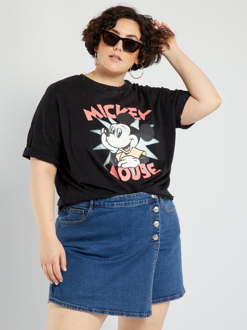 Camiseta de punto 'Mickey' NEGRO - Kiabi
